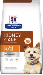 Hill's Hill's Prescription Diet száraz kutyaeledel vesekímélő k/d tojással 1, 5kg