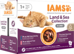 Iams Advanced Nutrition Land&Sea Collection in jelly MP macska tasak 12x85g