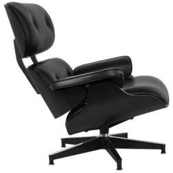 King Home Lounge HM Forgó Fotel Fekete Kőrisfa Bőr (KHM-5900168835450)