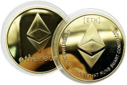 Prolight Aranyozott emlékgyűjtő gyűjthető Arany Eth Ethereum Miner Coin Xnb01 QS-222