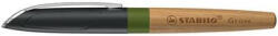 STABILO Töltőtoll, tölgyfa tolltest, zöld kiegészítővel, STABILO "Grow (TST5171141) - fapadospatron