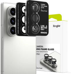 Ringke Samsung Galaxy Z Fold 7 Kameravédő Készlet - Ringke Camera Lens Frame Glass x 2 db - Fekete (WR-196111)