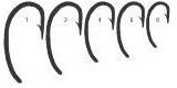 Mustad Carlig Mustad BBS Curved Ochi Titan (M.60556NPTX.6)