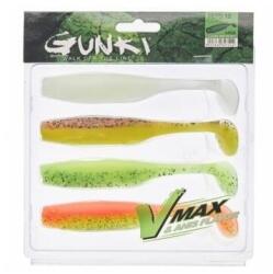 SENSAS Kit Shad Gunki Peps, Dark Water, 9cm, 4buc/plic (F1.SPM.32771)