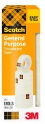 3M Ragasztószalag, 19 mm x 33 m, 3M SCOTCH, átlátszó (LP13121619) - tintasziget