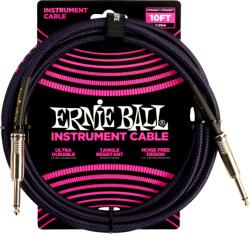 Ernie Ball 6393 fekete-lila szövetkábel 3m