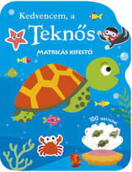 Napraforgó Könyvkiadó Kedvencem, a teknős - Matricás kifestő