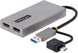 StarTech Startech. com USB TO DUAL HDMI ADAPTER USB-A OR C 1X 4K 30HZ 1X 1080P (107B-USB-HDMI)