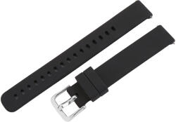  Műanyag okosóra szíj, gyorskioldós, fekete színű, normál hossz, 14 mm (9366-1)