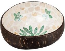 AtmoWood Kókuszfa tál zöld levéllel