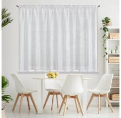 EUROFIRANY Rebecca fényáteresztő függöny finom esőszerkezettel Fehér 350x160 cm - homeandstyle - 8 281 Ft