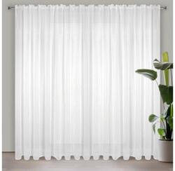 EUROFIRANY Lucy fényáteresztő függöny voile anyagból Fehér 300x300 cm