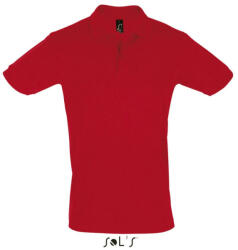 SOL'S Férfi PERFECT két gombos rövid ujjú galléros piké pamut póló, SOL'S SO11346, Red-2XL (so11346re-2xl)