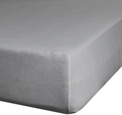 EUROFIRANY Nova3 pamut-szatén gumis lepedő Acélszürke 220x200 cm +30 cm
