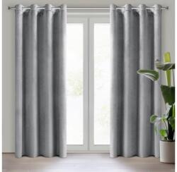 EUROFIRANY Rosa bársony sötétítő függöny Ezüst 140x250 cm
