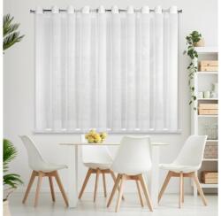 EUROFIRANY Rebecca fényáteresztő függöny finom esőszerkezettel Fehér 300x150 cm