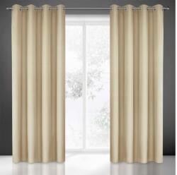 EUROFIRANY Rita egyszínű dekor függöny Bézs 140x250 cm