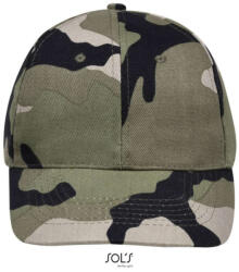 SOL'S Uniszex vastag 6 paneles pamut baseball sapka, SOL'S SO88100, Camo-U (so88100cmo-u)