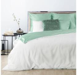 Eurofirany Nova3 pamut-szatén kétoldalas ágyneműhuzat Fehér/menta 160x200 cm - 70x80 cm 2db - homeandstyle - 17 882 Ft