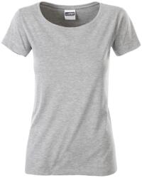 James & Nicholson (Daiber) Klasszikus női biopamut póló 8007 - Szürke melírozott | 2XL (1-8007-1772771)