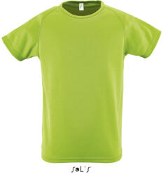 SOL'S Gyerek SPORTY raglán ujjú kereknyakú sportpóló, SOL'S SO01166, Apple Green-12A (so01166ag-12a)