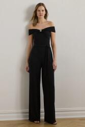 Lauren Ralph Lauren kezeslábas fekete, spanyol nyakkivágású, 200971129 - fekete 40