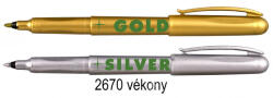 Centropen arany & ezüst vékony alkoholos filctoll 2670