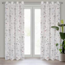 Takoy Perdea din etamină mată și model floral 140 x 250 cm