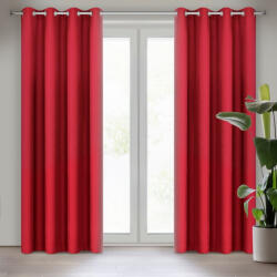  Rita egyszínű dekor függöny Piros 140x250 cm (398663)