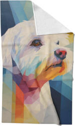 Takoy Gyorsan száradó törölköző 50x90 fehér kutyus