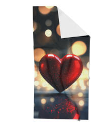 Takoy Gyorsan száradó fürdőlepedő 80x160 nagy 3D-s szív