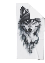 Takoy Gyorsan száradó fürdőlepedő 80x160 farkas az erdőben