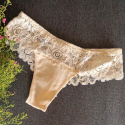 Lemila Női féltanga pamut csipke-derékkal Test, M 30162