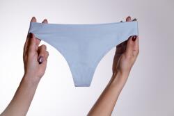 Lemila Lézervágott TANGA Halvány kék, L 19624