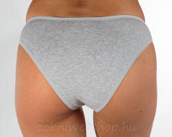 MST Női bugyi csipke betéttel MST több színben, méretben XL/2XL, Világos szürke 6310