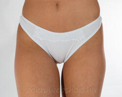 MST Női tanga csipke díszítéssel M/L, Fehér 6318