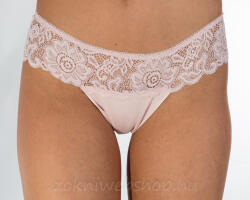 Lemila Női féltanga pamut csipke-derékkal Púder, S 6105
