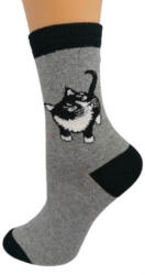 Yvonne Cica zokni fehér szürke 35-38 5012