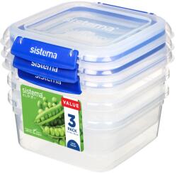 Sistema Klip It Plus Ételtároló Doboz 2 Csattal 1, 15 L / 3-Pack
