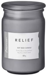 Emocio Wellnes Illatgyertya Üvegtetővel Relief, Szója 93X142Mm