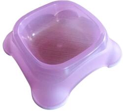 Nobleza Szimpla itató-, etetőtál rózsaszín színben "S (000685)