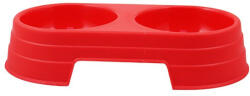 Nobleza Dupla itató-, etetőtál piros színben "M (020454)