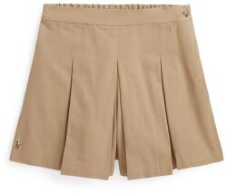 Ralph Lauren gyerek pamut szoknya bézs, mini, harang alakú, 313978266002 - bézs 140-152