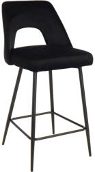 FDY Scaun bar Mussan Catifea Negru