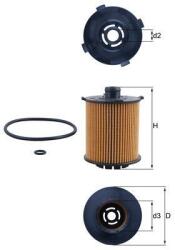 MAHLE Filtru ulei MAHLE OX 1357D (OX 1357D) - fixbox