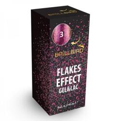 BrillBird Flakes Effect gél lakk 8 ml