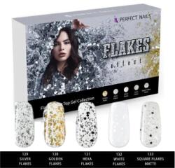 Perfect Nails Flakes Effect Fényzselé és Fedőzselé Kollekció 5x8 ml