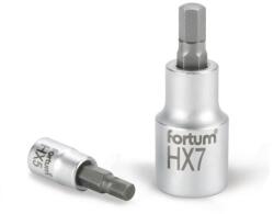 Fortum bitdugófej, imbusz, 1/4″, 61CrV5/S2, mattkróm; 6mm (HX6) (4701606)