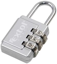 Extol bőröndlakat, számzáras, 1000 db kód beállítható, 26×55mm, kengyelátmérő: 3, 5 mm (78112)