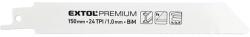 Extol szablyafűrészlap klt. , 3db, Bosch befogás, 150 mm, 24T, Bimetal, fém anyagokhoz, tiszta vágás (8806204) - sipibolt